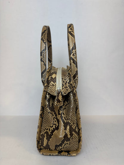 CARLOS FALCHI Python Leather  Hand Bag