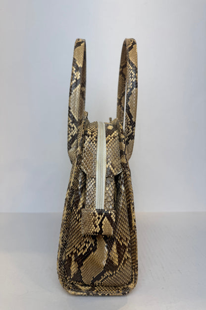 CARLOS FALCHI Python Leather  Hand Bag