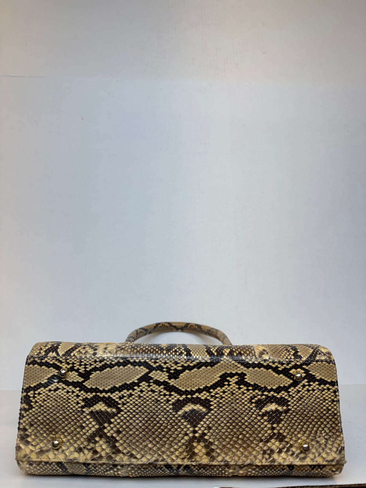 CARLOS FALCHI Python Leather  Hand Bag