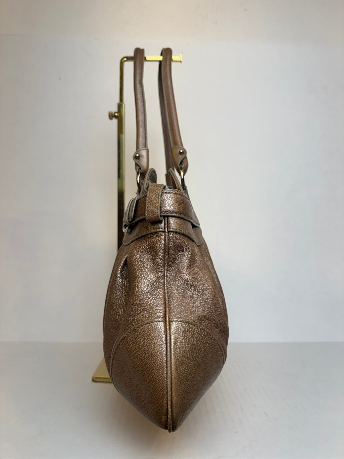 SALVATORE FERRAGAMO Grained Leather  Sofia Shoulder Bag