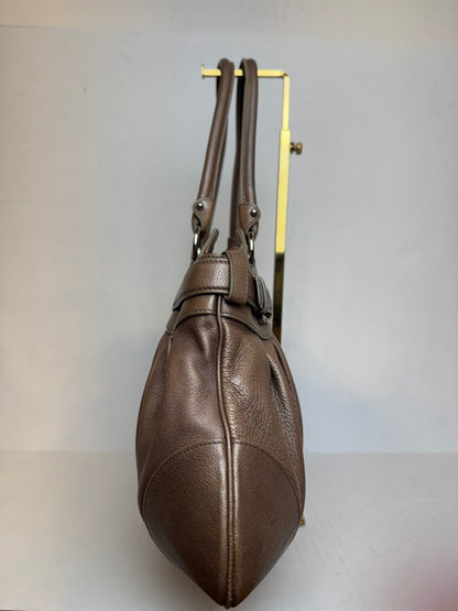 SALVATORE FERRAGAMO Grained Leather  Sofia Shoulder Bag