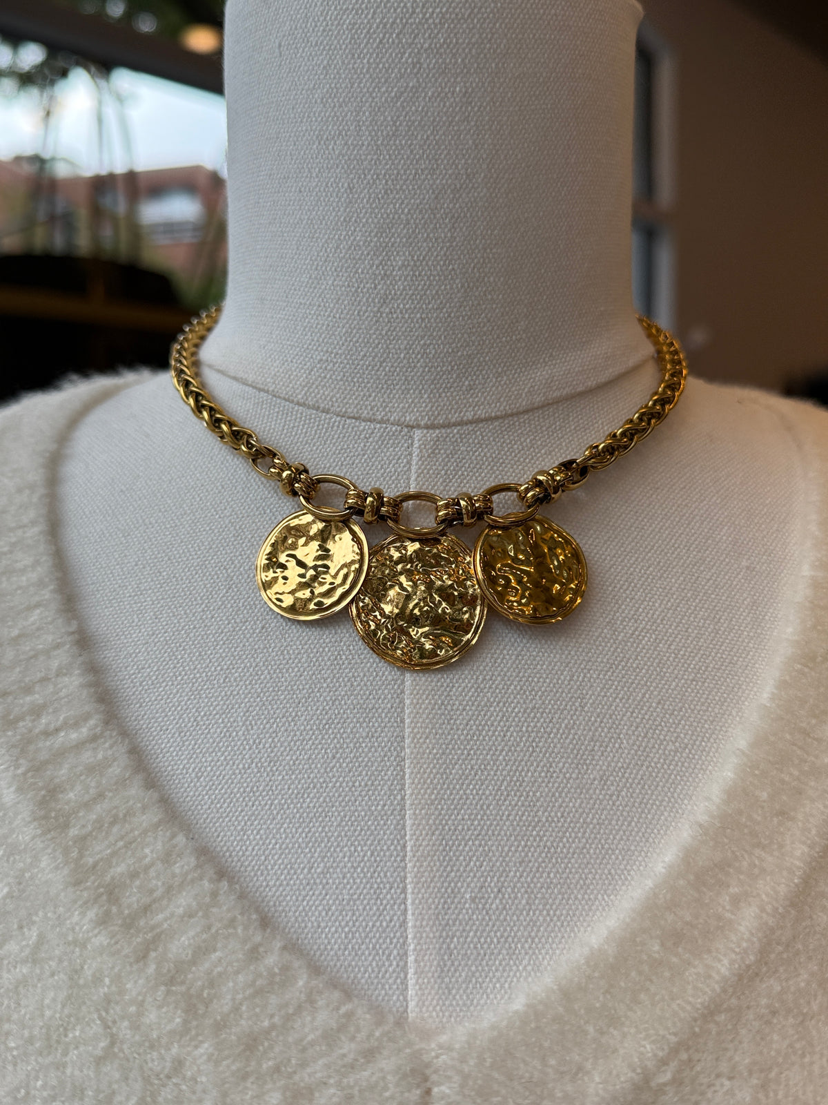 Necklace 3 medals Gold