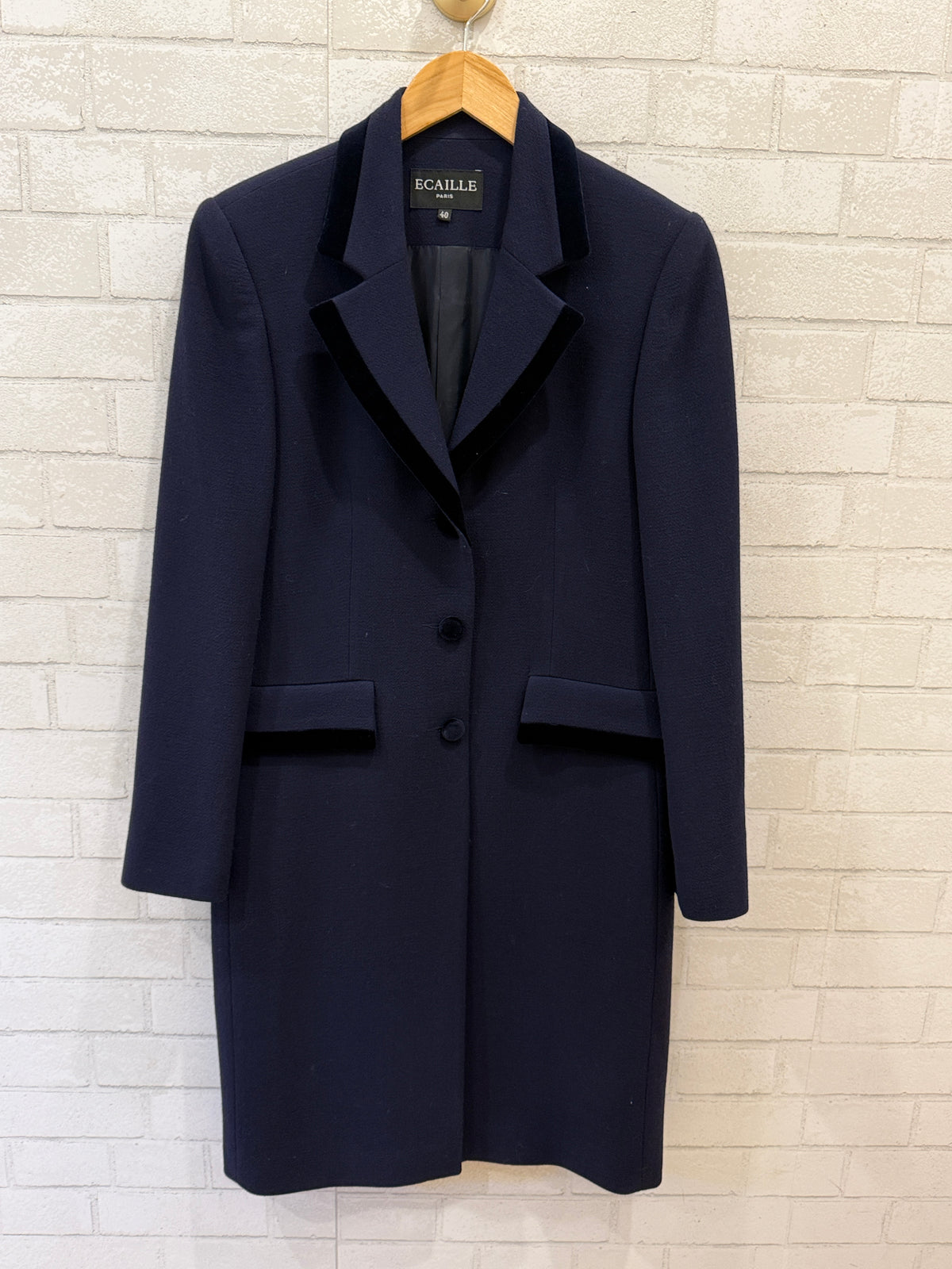 ECAILLE Wool LS 3 Buttons Coat/M