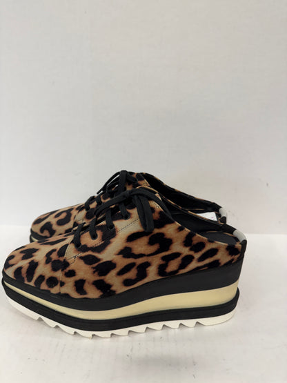 STELLA McCARTNEY Elyse Leopard Print Platform Sneaker Mules/US8-EU39