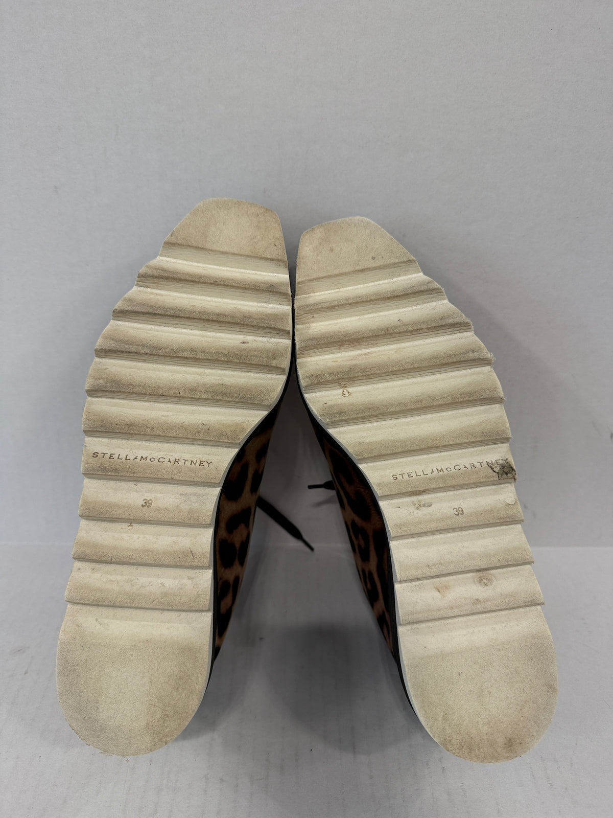STELLA McCARTNEY Elyse Leopard Print Platform Sneaker Mules/US8-EU39