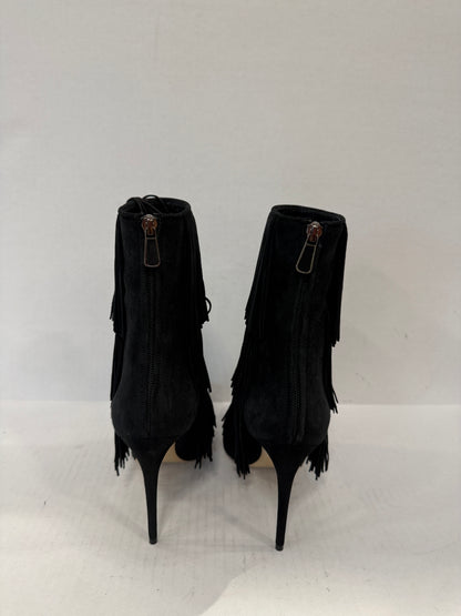 PAUL ANDREW NWT  Taos Suede Fringe HHeels Ankle Boots/ US8-EU39