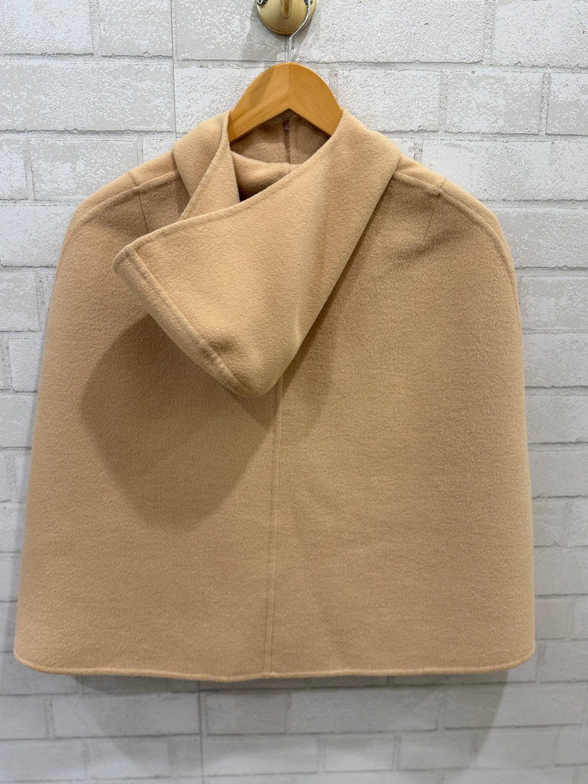 MILA SCHON Vintage595Angora Blend Hooded Knit Cape / M-EU38
