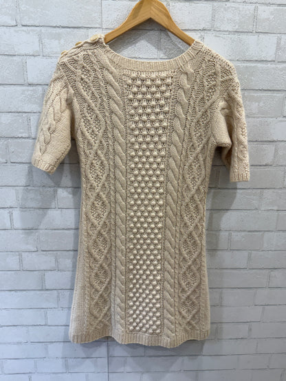 CALYPSO ST. BARTH SS Cashmere Aran Cable-Knit Mini Dress / XS