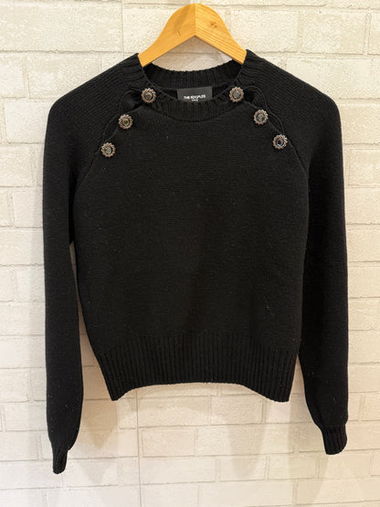 THE KOOPLES Wool & Cashmere LS  Buttoned Sweater/S