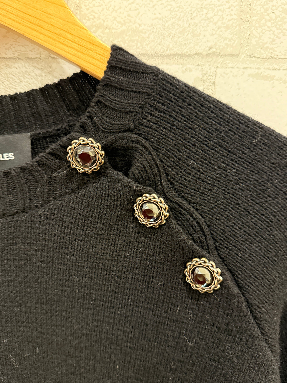 THE KOOPLES Wool & Cashmere LS  Buttoned Sweater/S