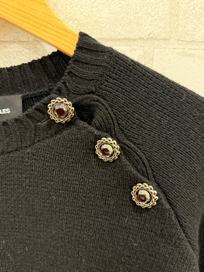 THE KOOPLES Wool & Cashmere LS  Buttoned Sweater/S