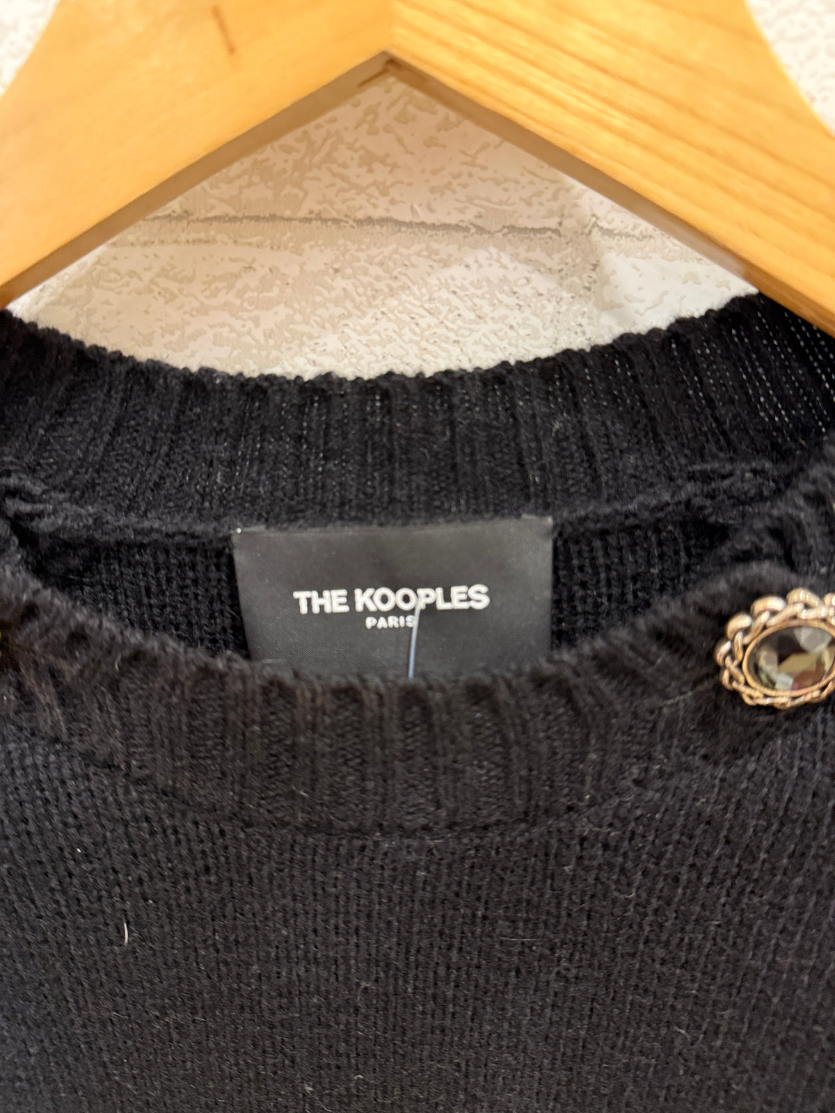 THE KOOPLES Wool & Cashmere LS  Buttoned Sweater/S