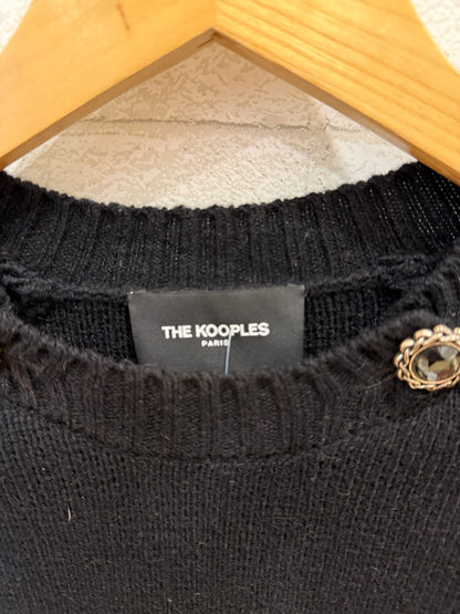 THE KOOPLES Wool & Cashmere LS  Buttoned Sweater/S