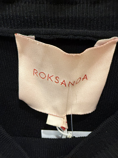 ROKSANDA  Mindoro Fluted Sleeves Ruffle Trim Ribbed Knit Sweater/M