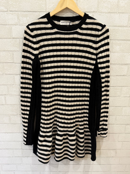 SONIA RYKIEL NWT Wool Knitted Baby Doll LS Mini Dress/ M-EU38