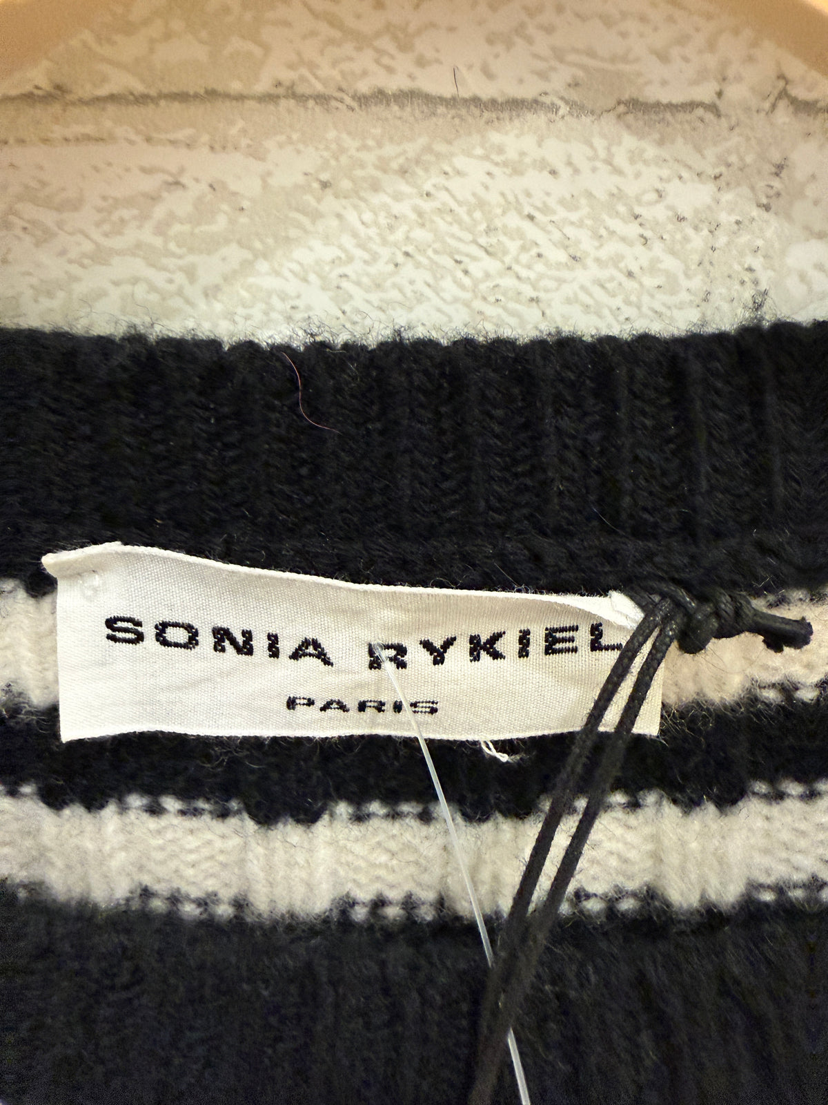 SONIA RYKIEL NWT Wool Knitted Baby Doll LS Mini Dress/ M-EU38