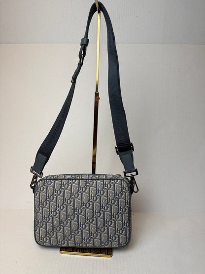 DIOR NWT Oblique Jacquard Saddle Triple Pouch Shoulder Bag