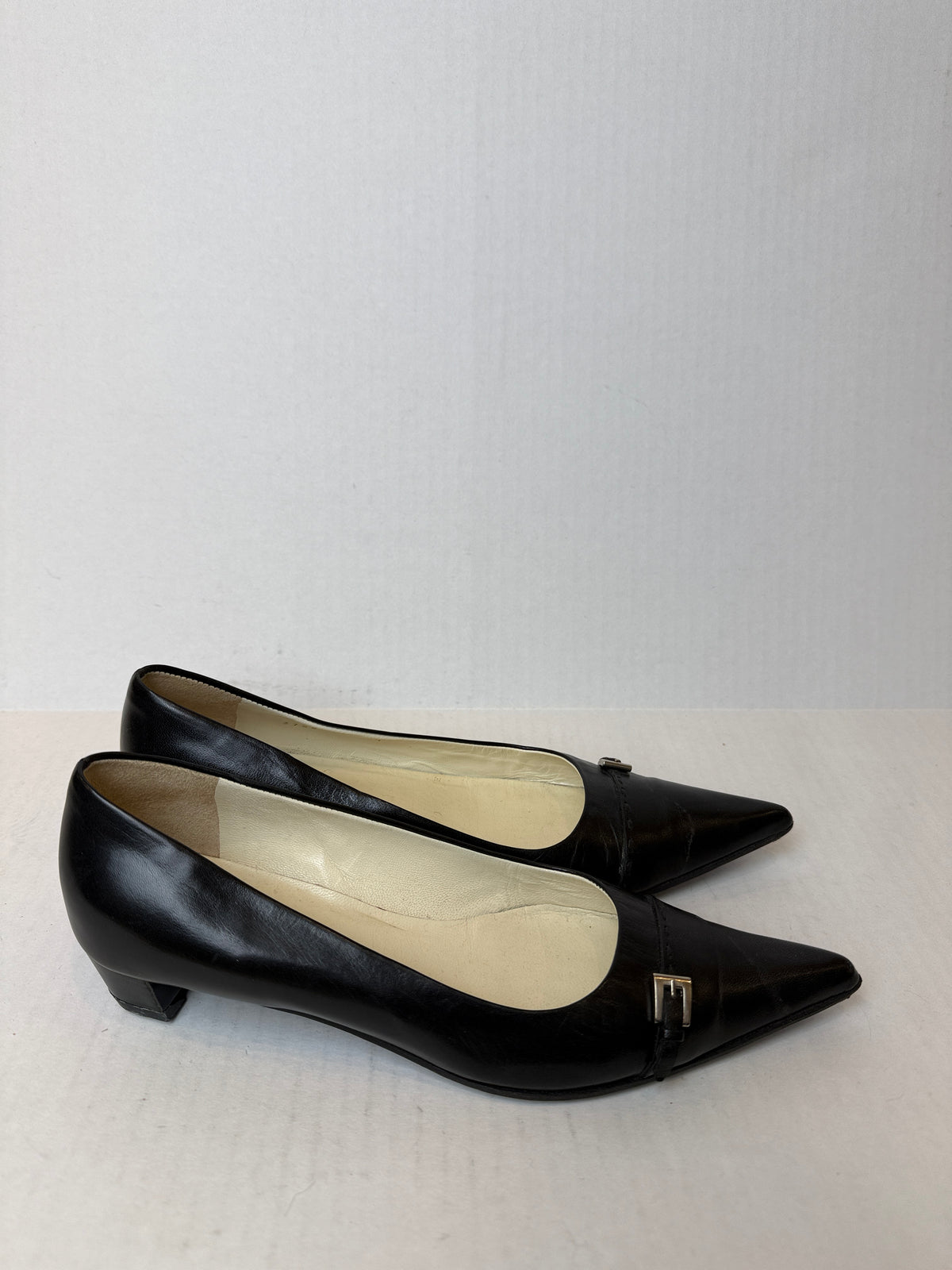 PRADA Pointed Leather Pumps/ US5.5-EU35.5