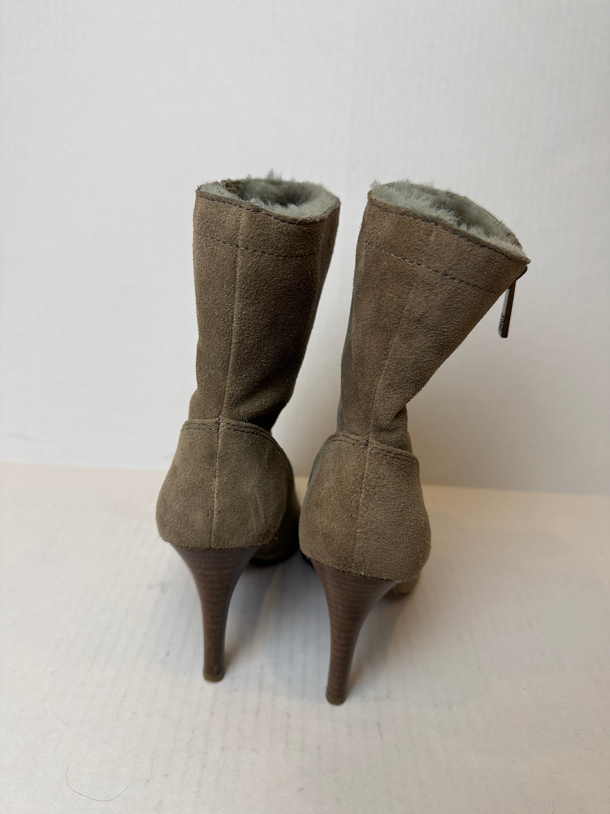COACH Suede Adelina  Shearl Ankle HH Boots/US6-EU36