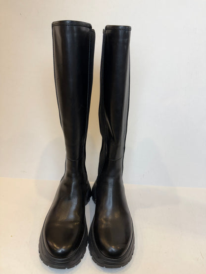 STACCATO Platform Leather Knee High Boots / US6-IT36