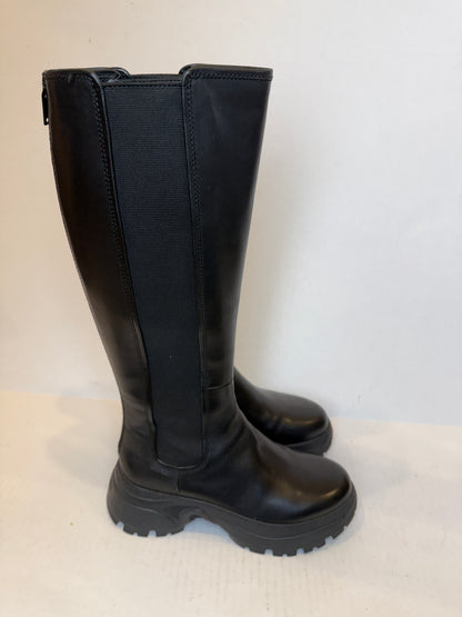 STACCATO Platform Leather Knee High Boots / US6-IT36