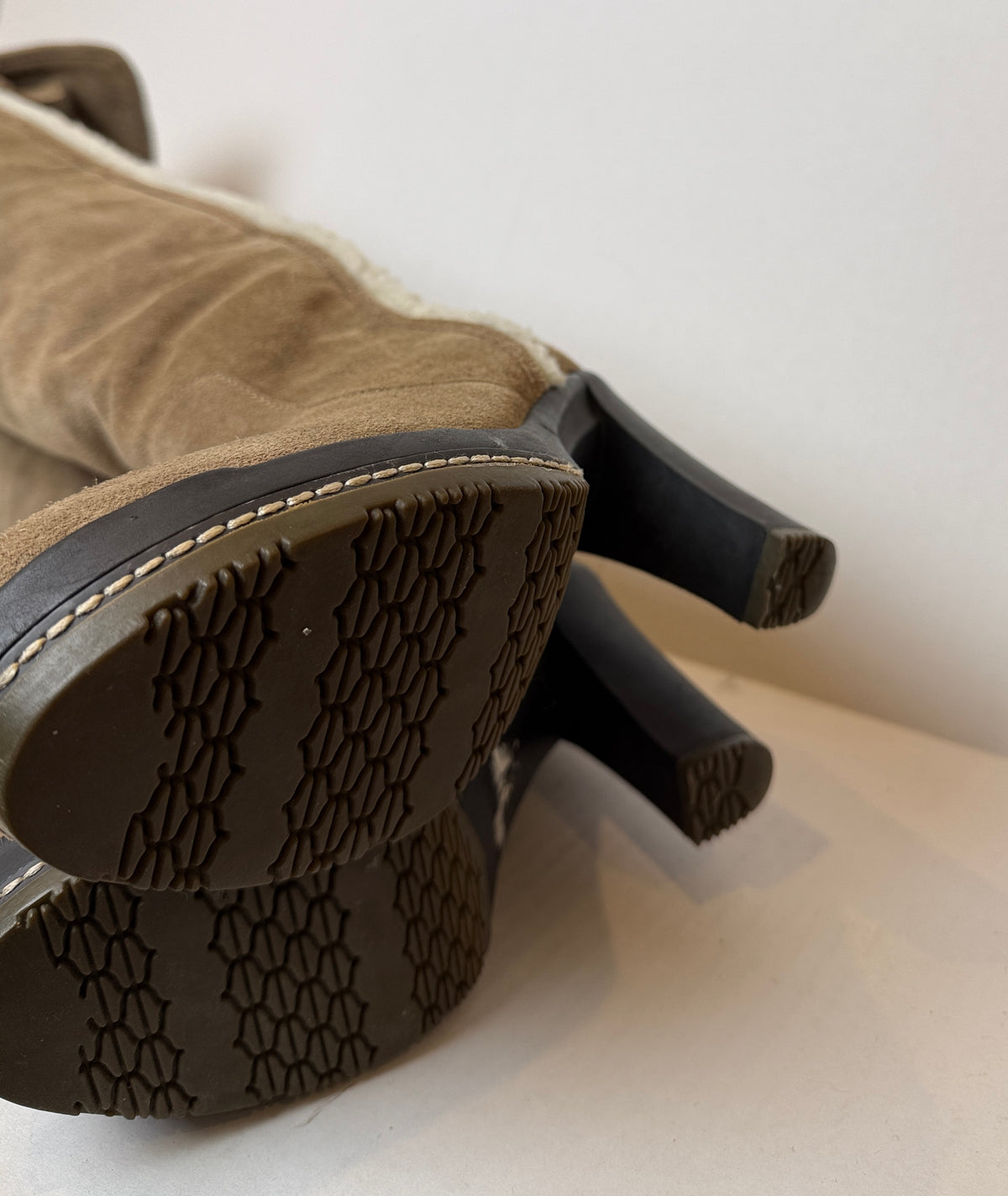 KELSI DAGGER  Suede Leather HHeels  High Boots/ US7-EU38