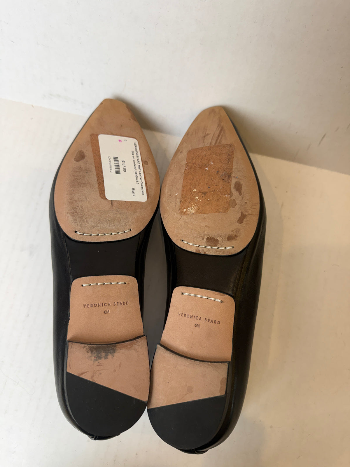 VERONICA BEARD NWT  Leather Champlain Slip on Loafers/US6-EU36.5