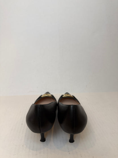 ESACADA Leather Pointed Toe Kitten Heels / US5-EU36