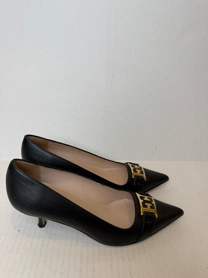 ESACADA Leather Pointed Toe Kitten Heels / US5-EU36