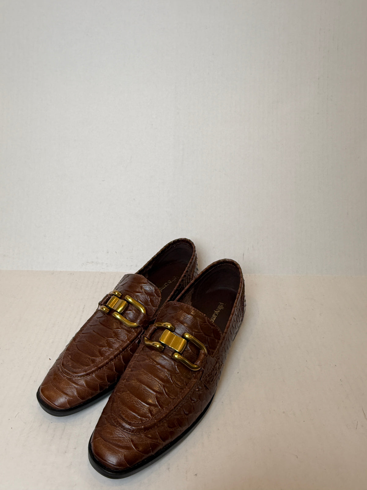 JEFFREY CAMPBELL New Leather Snake pattern Loafers / US8-EU39