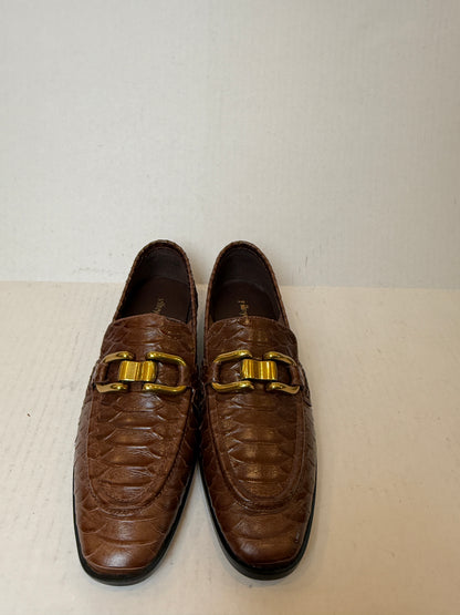 JEFFREY CAMPBELL New Leather Snake pattern Loafers / US8-EU39