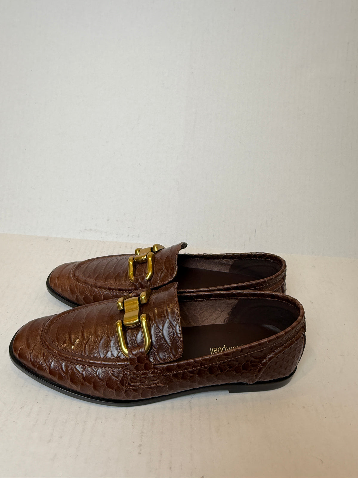 JEFFREY CAMPBELL New Leather Snake pattern Loafers / US8-EU39