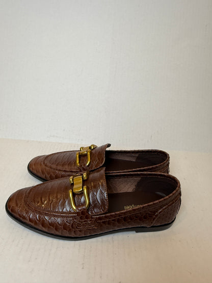 JEFFREY CAMPBELL New Leather Snake pattern Loafers / US8-EU39