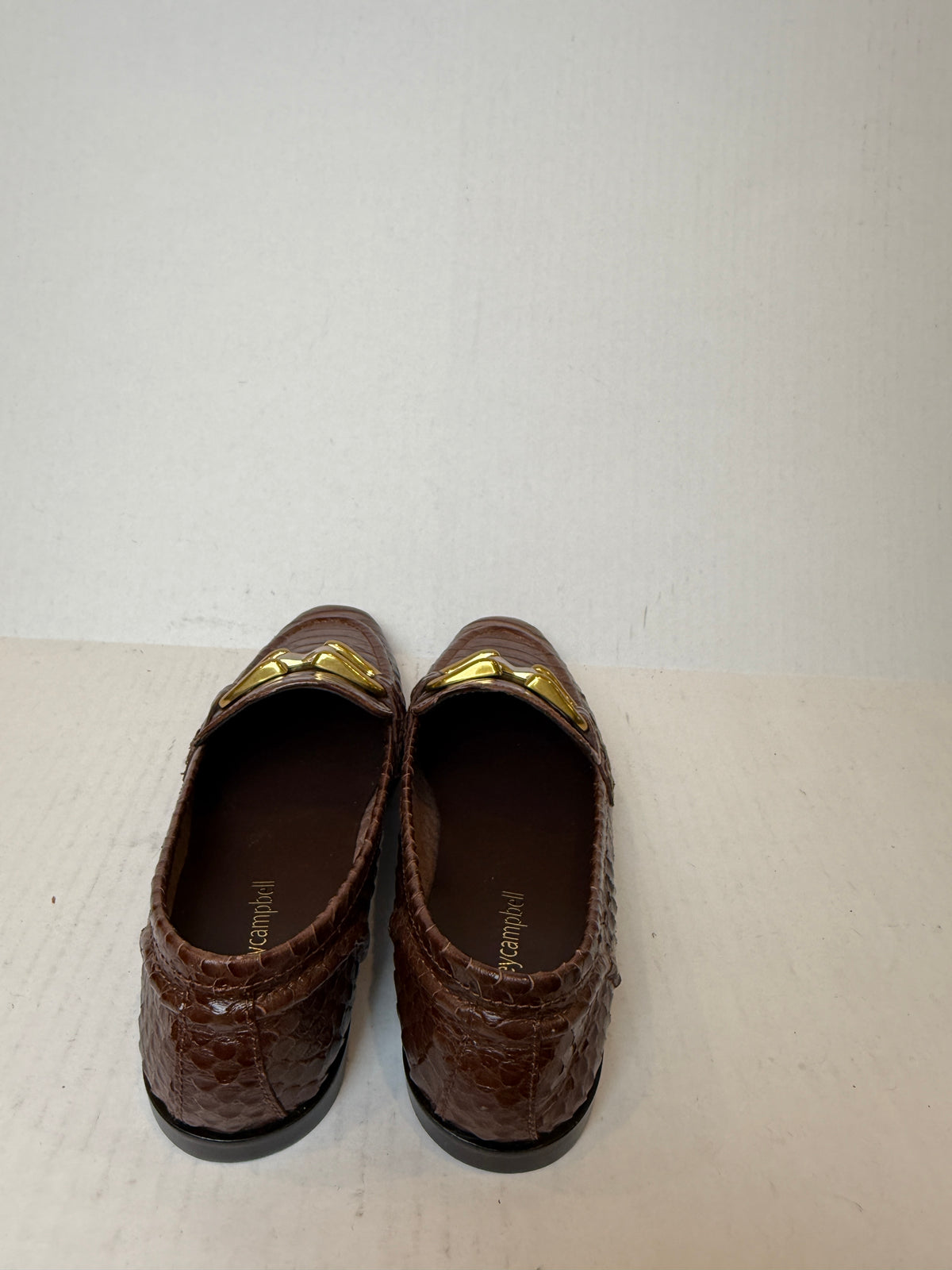 JEFFREY CAMPBELL New Leather Snake pattern Loafers / US8-EU39