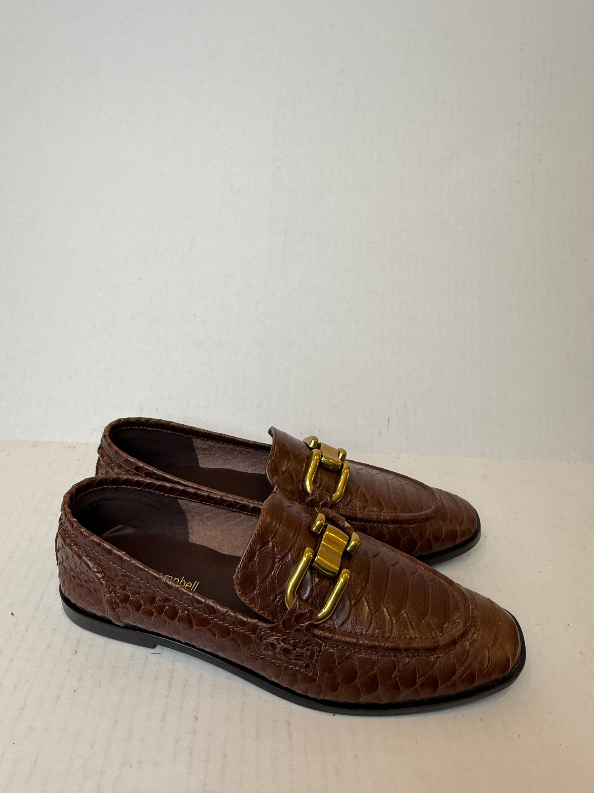 JEFFREY CAMPBELL New Leather Snake pattern Loafers / US8-EU39