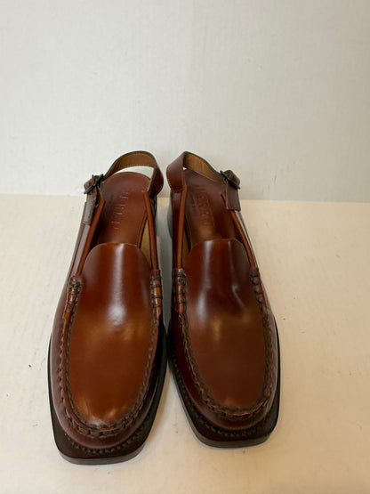 HEREU NWT Leather Raiguer Block Heels Slingback Loafers/ US10-EU40