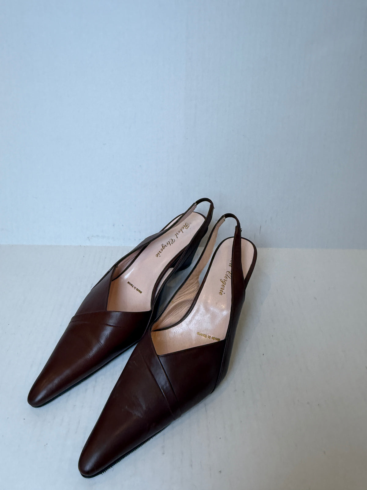 ROBERT CLERGERIE  Pointed Leather Pumps/7-EU37.5