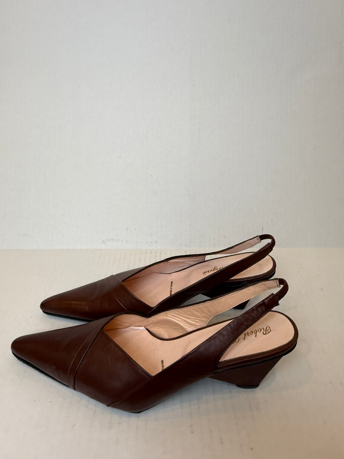 ROBERT CLERGERIE  Pointed Leather Pumps/7-EU37.5