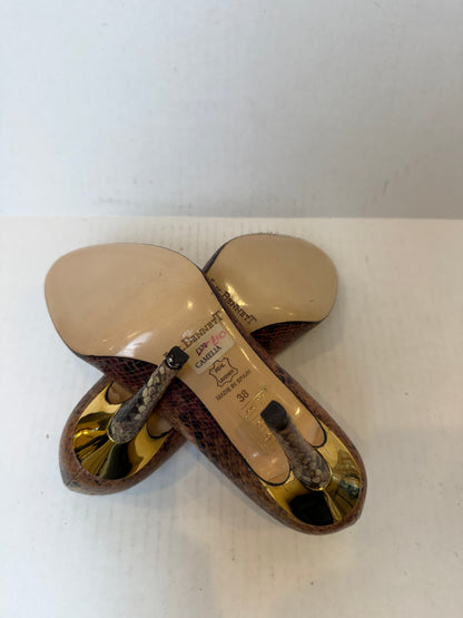 L.K.BENNETT NWT Leather Snake Pumps/7-EU38