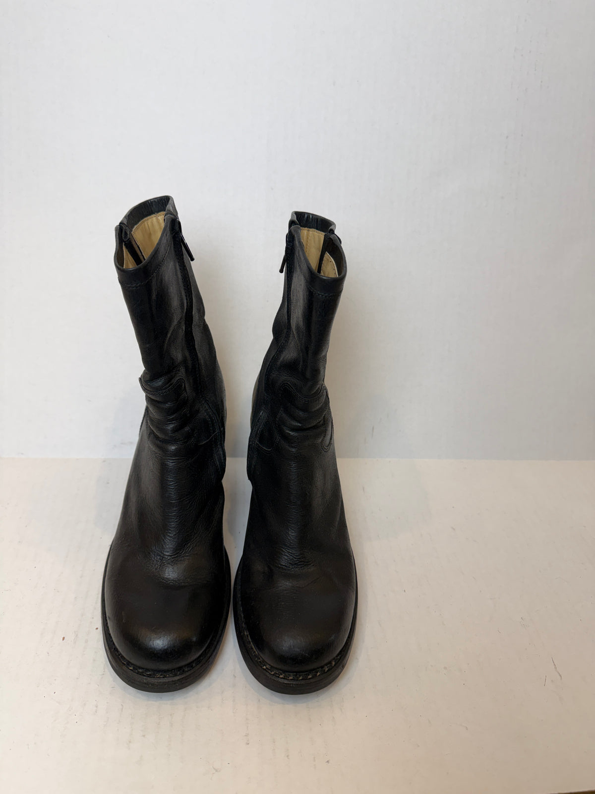 FREE LANCE Leather 9 Mini Gero Biker Boots/US6.5-EU36.5