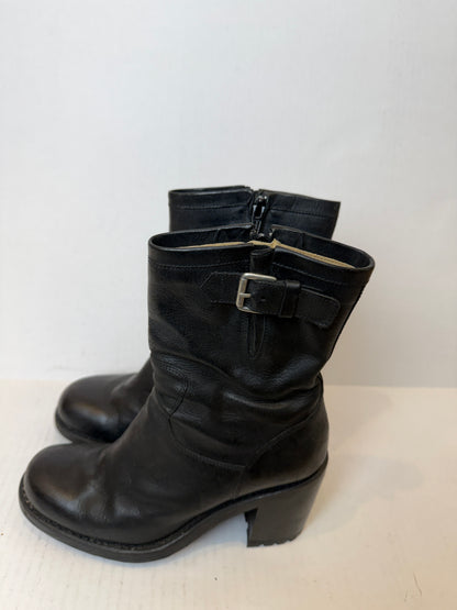 FREE LANCE Leather 9 Mini Gero Biker Boots/US6.5-EU36.5