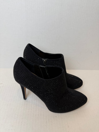 SAKS FIFTH AVENUE Black Label Rhinestone Stilletto Booties / US8