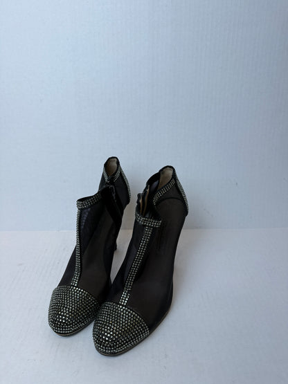 OSCAR DE LA RENTA Mesh Studded Pump Heels / US8-EU38.5