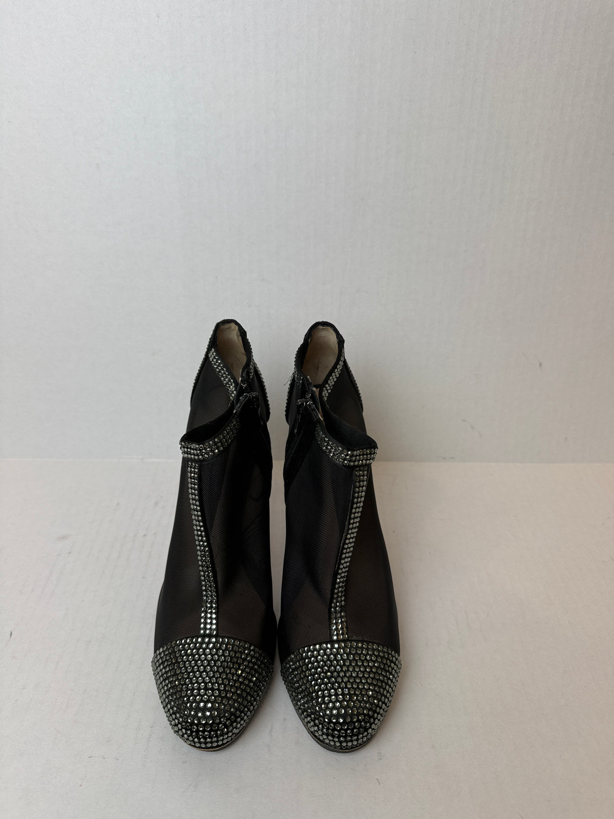 OSCAR DE LA RENTA Mesh Studded Pump Heels / US8-EU38.5