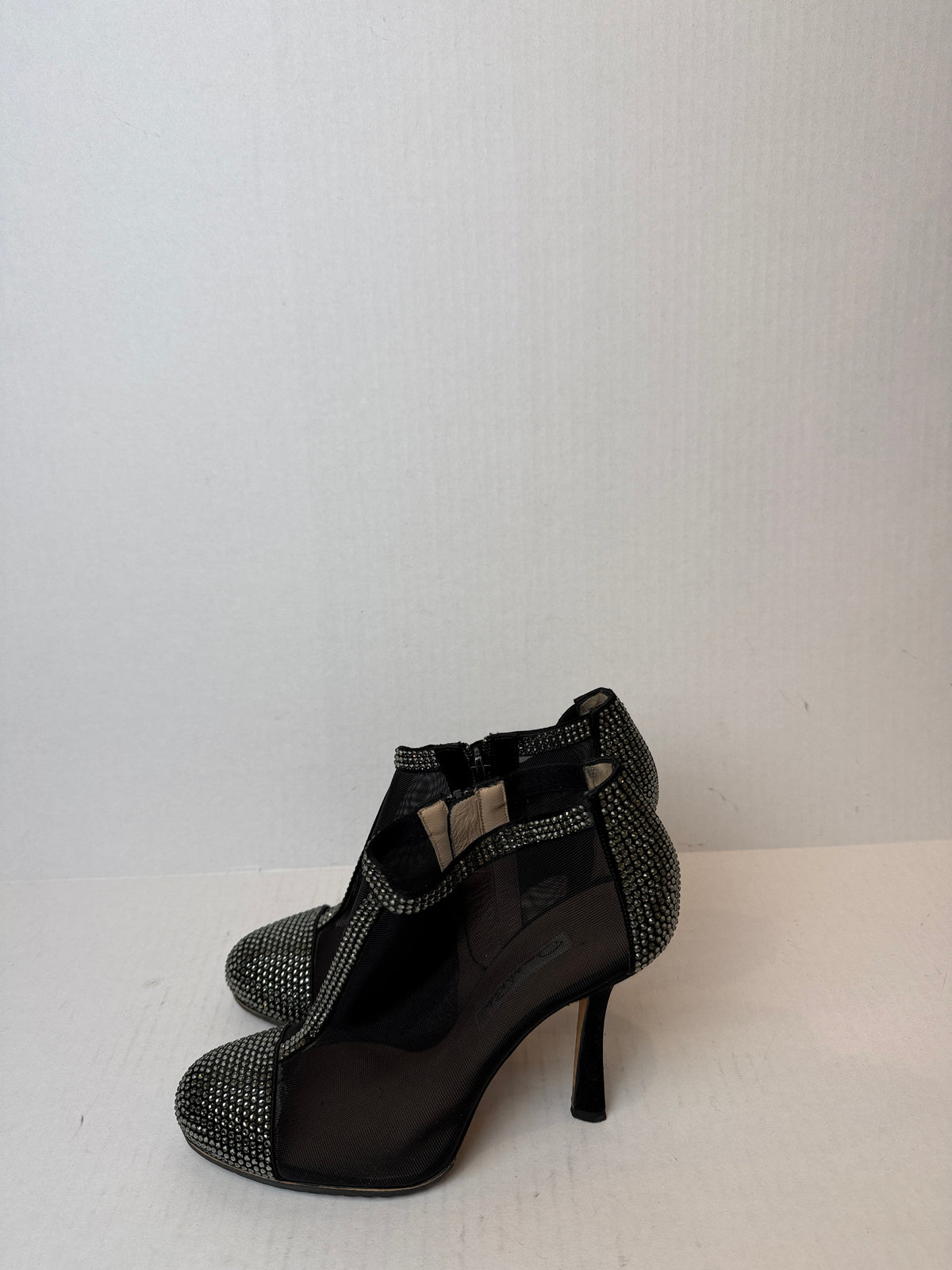 OSCAR DE LA RENTA Mesh Studded Pump Heels / US8-EU38.5