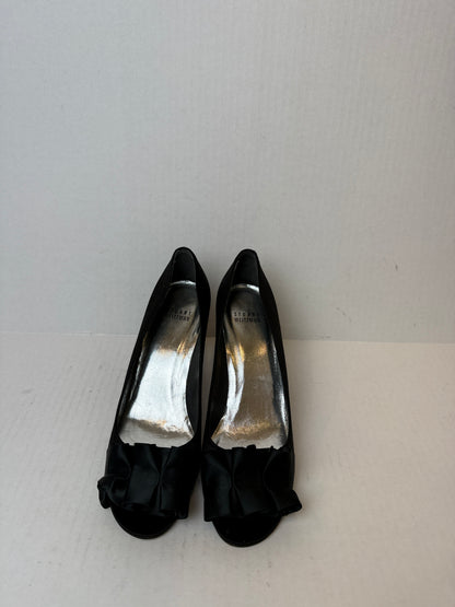STUART WEITZMAN Satin Peep Toe Pumps / US7.5-EU38.5