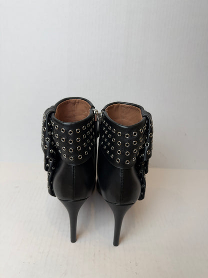 ALAIA Ankle Leather Boots with Bow Detail / US7-IT37