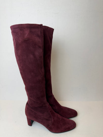STUART WEITZMAN NWT Suede Leather Stretch  High Boots/US9-EU40