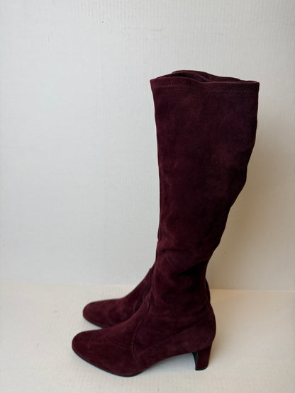 STUART WEITZMAN NWT Suede Leather Stretch  High Boots/US9-EU40
