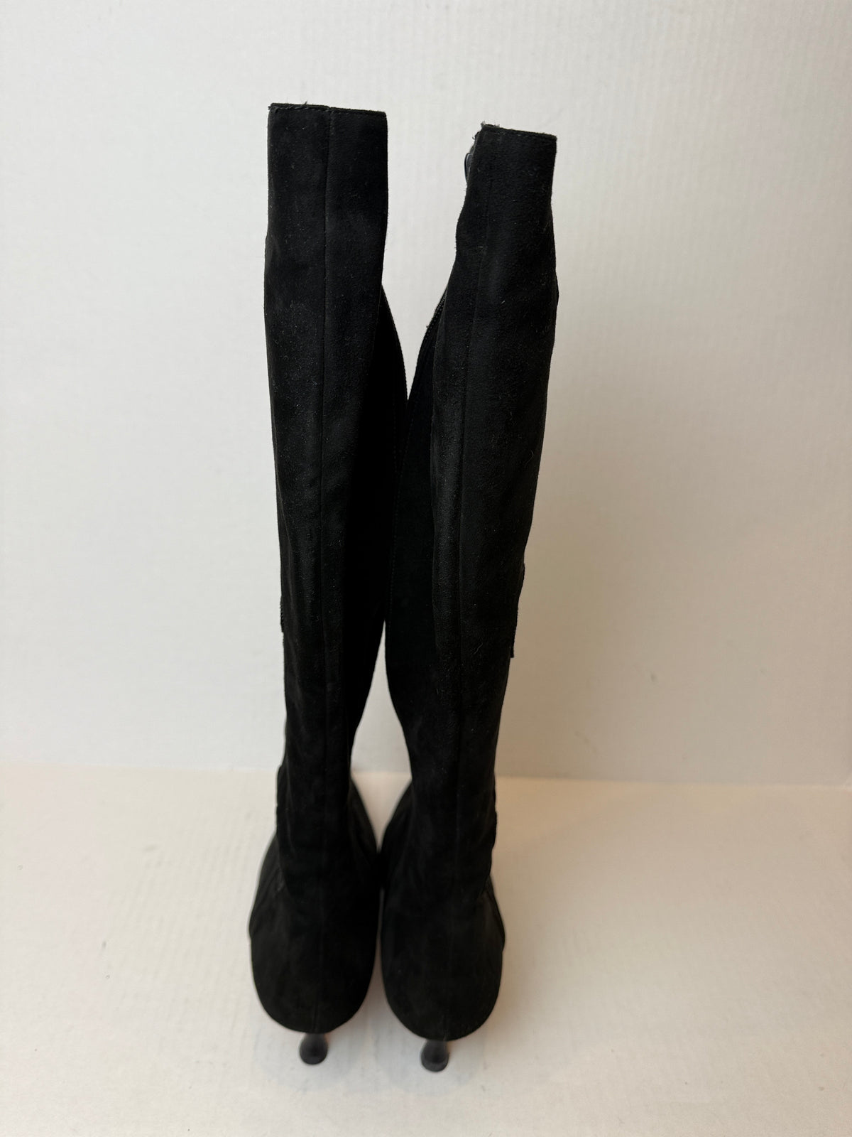 MANOLO BLAHNIK  NWT Suede Leather Brocade Pointed Toe High Boots/US9-EU40